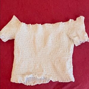 Off the shoulder crop top